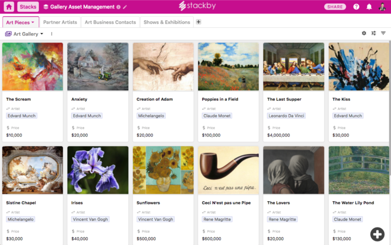 Work Management platform & Online Databases | Stackby Product Overview