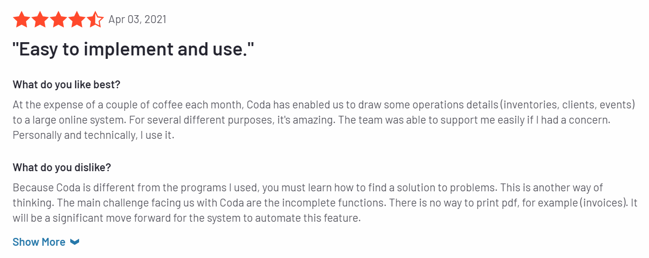 coda software duplication