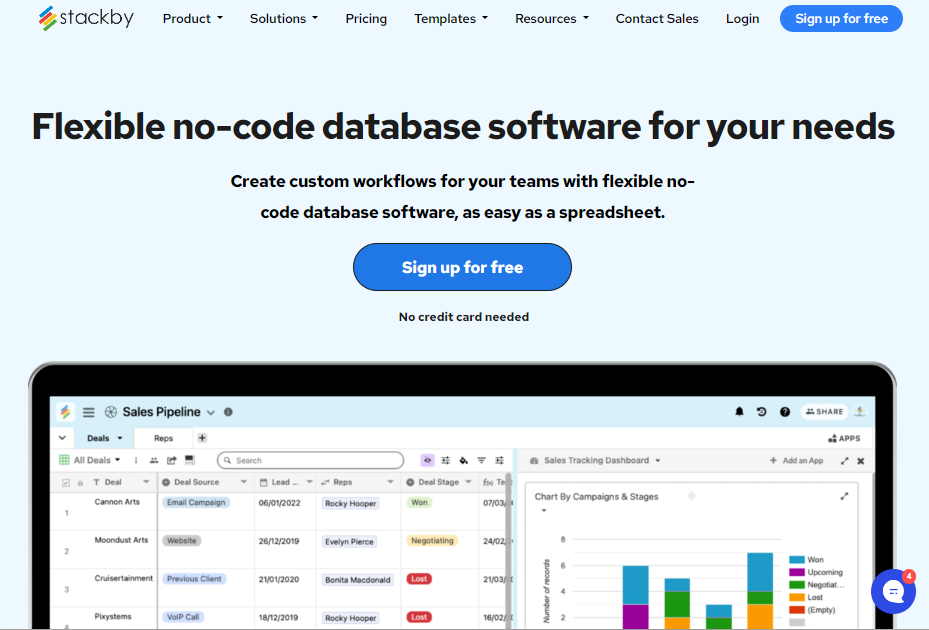 No-Code App Builder: Stackby