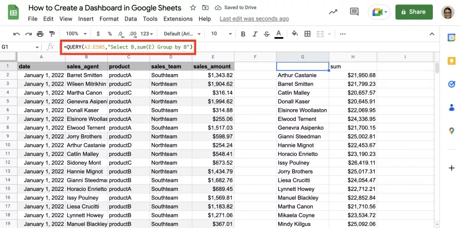 How to Create Google Sheets Dashboard ? [3 Simple Steps]