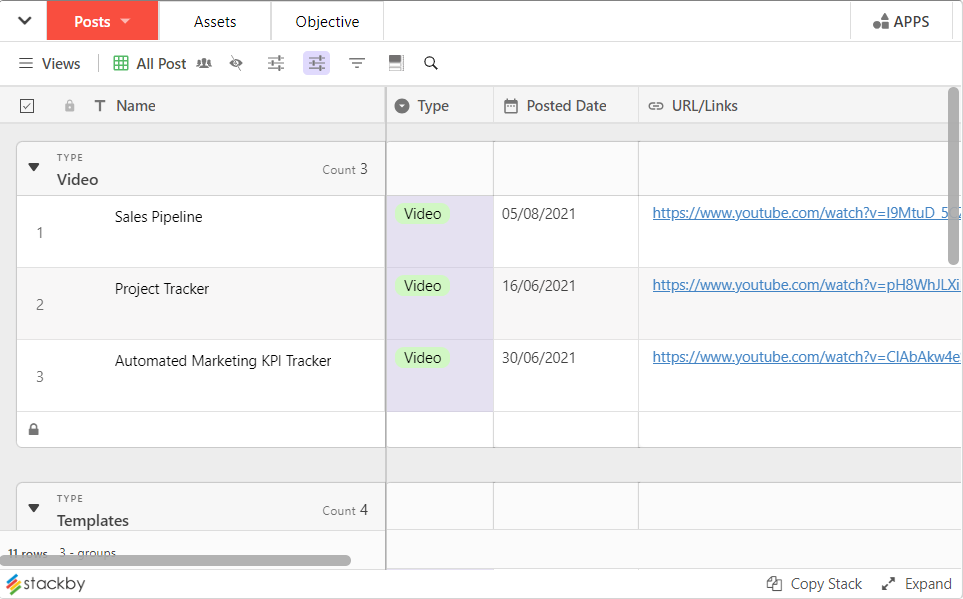 Social Media Planning Template