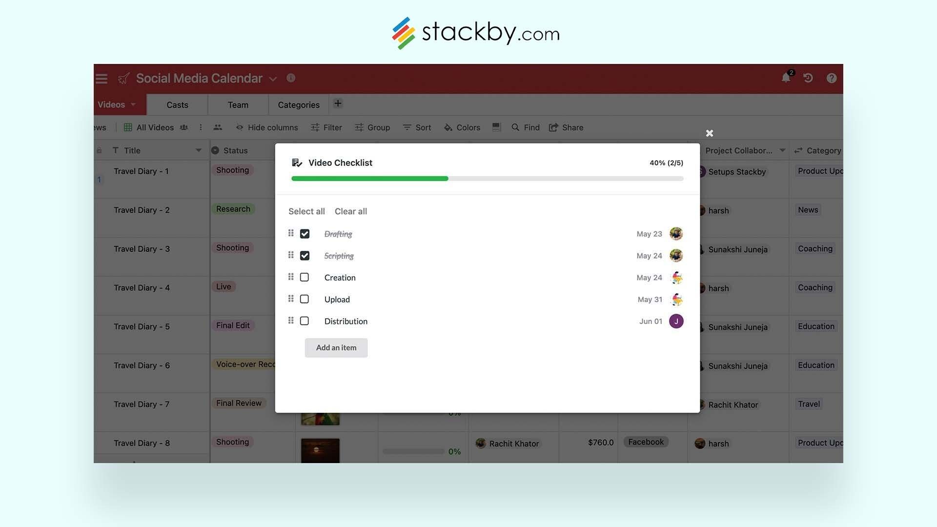 Introducing the Checklist Column Type