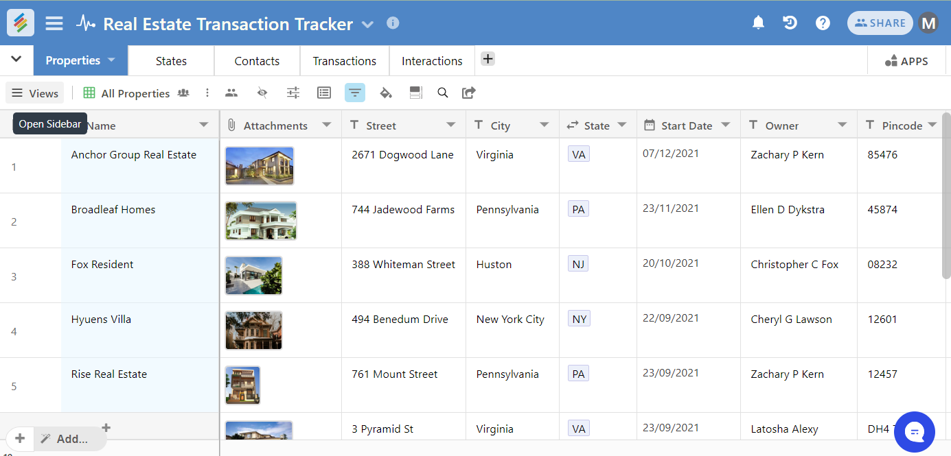 Real Estate Transaction Tracker