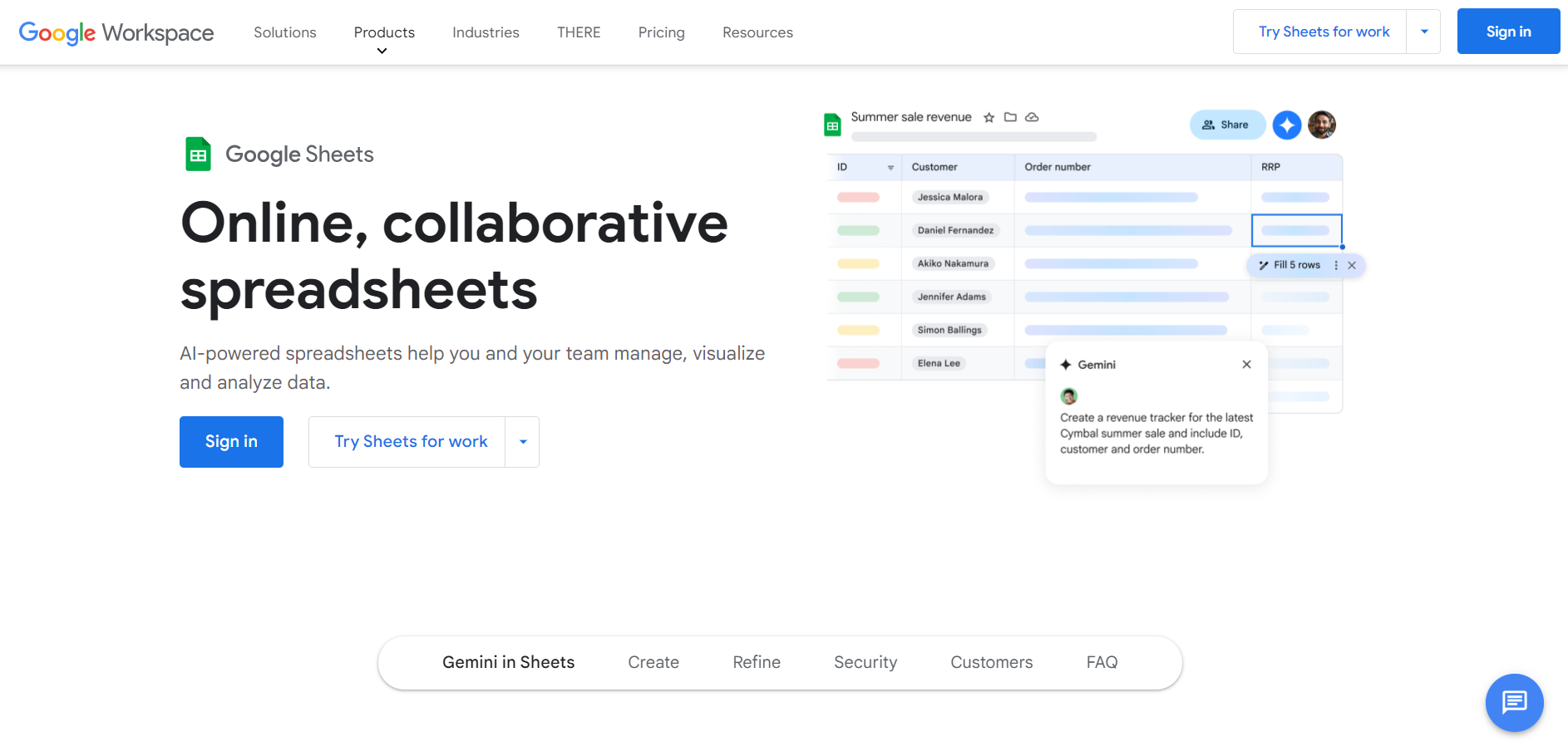 Spreadsheets as a Database