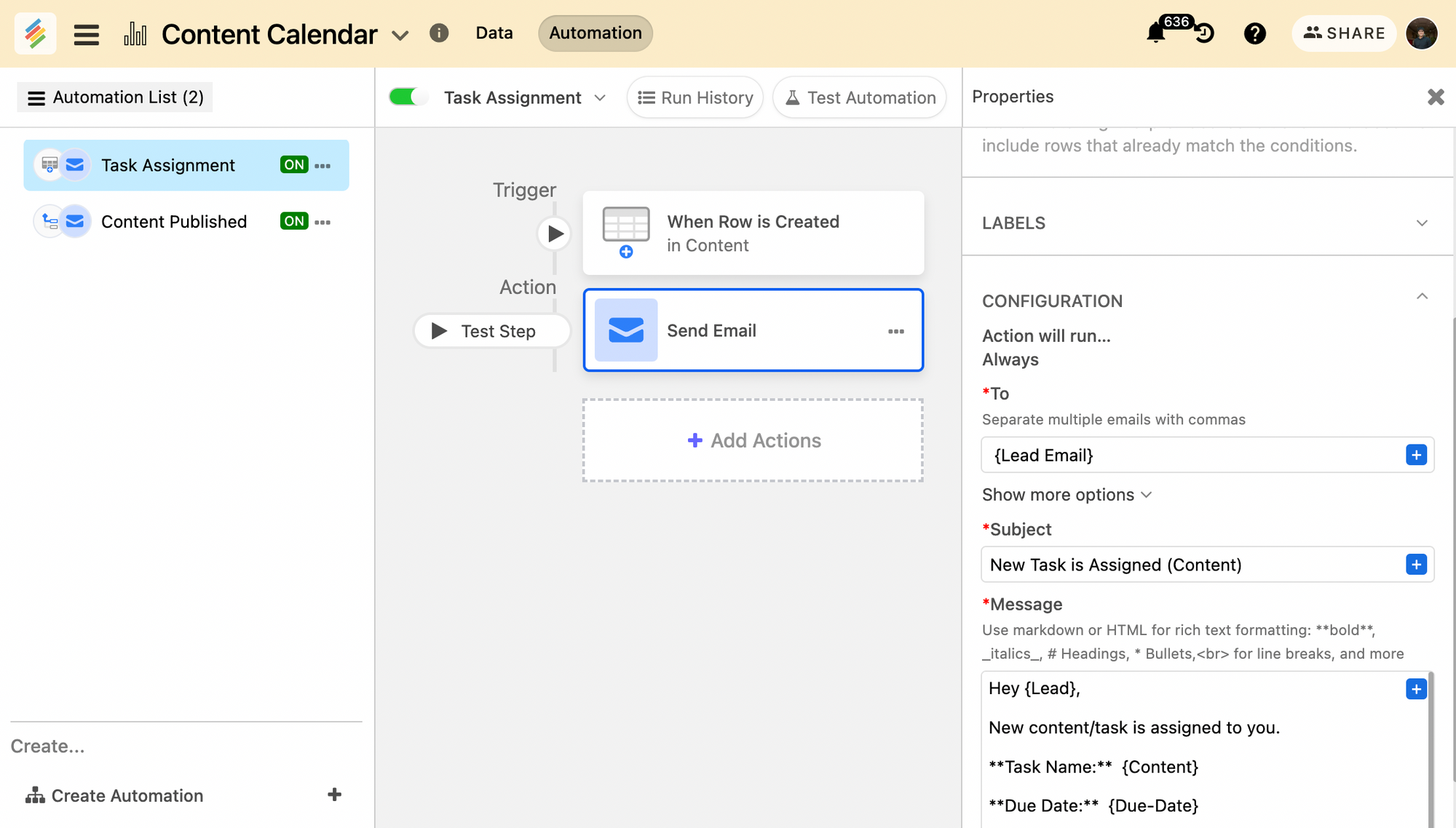 Automate your content operations & task assignment 