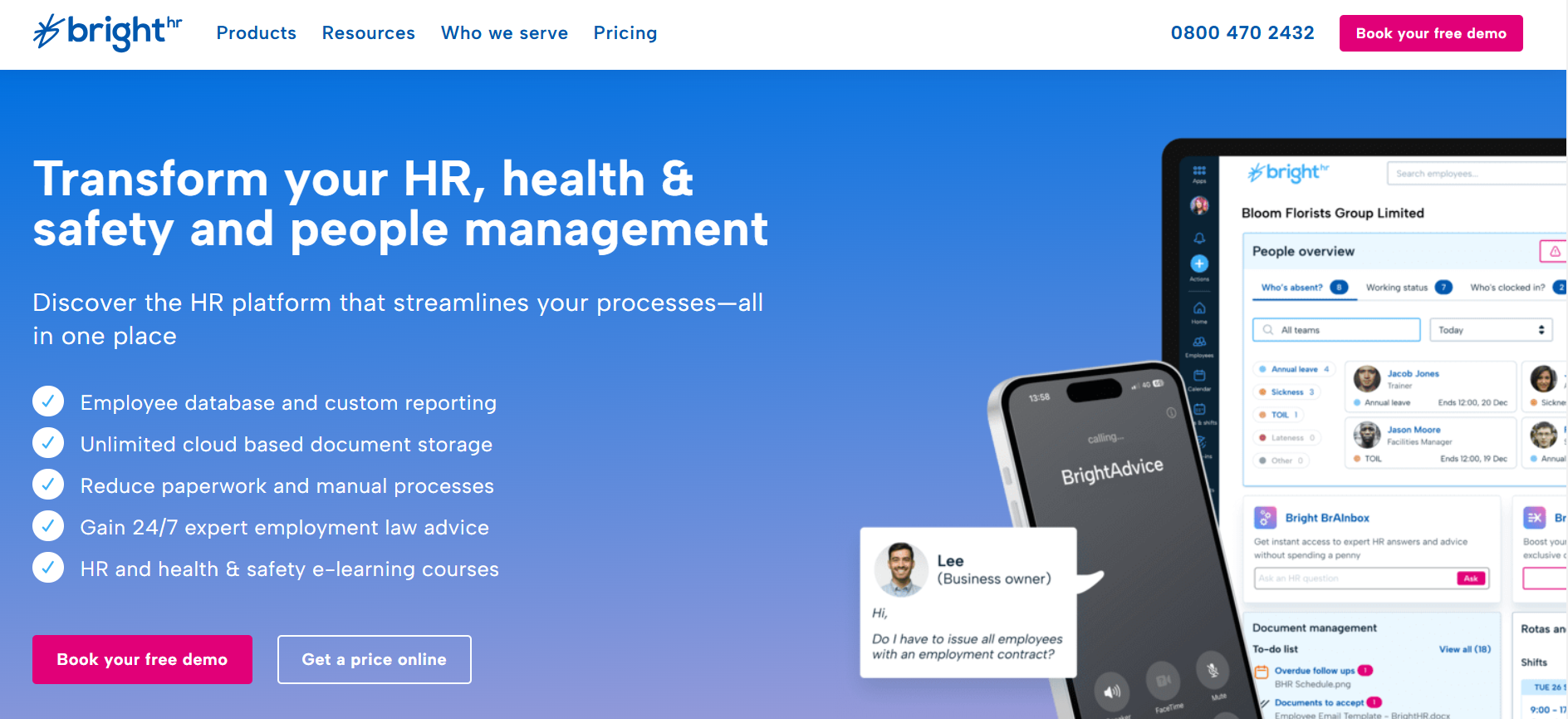 BrightHR : Best HR Software for Small Companies