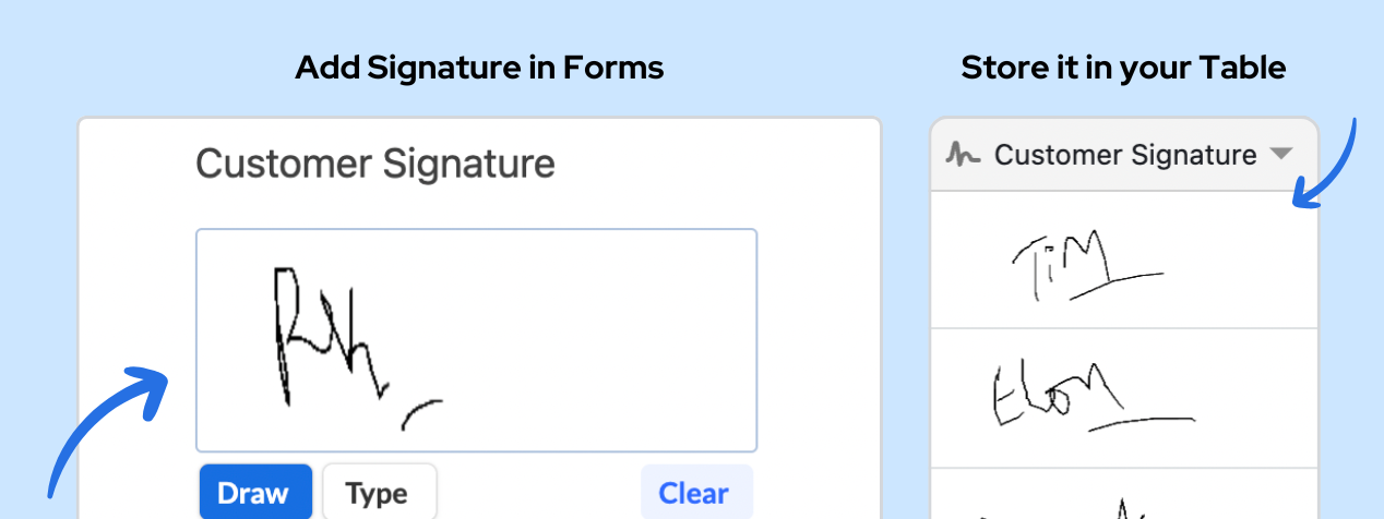 Introducing: Signature Column Type