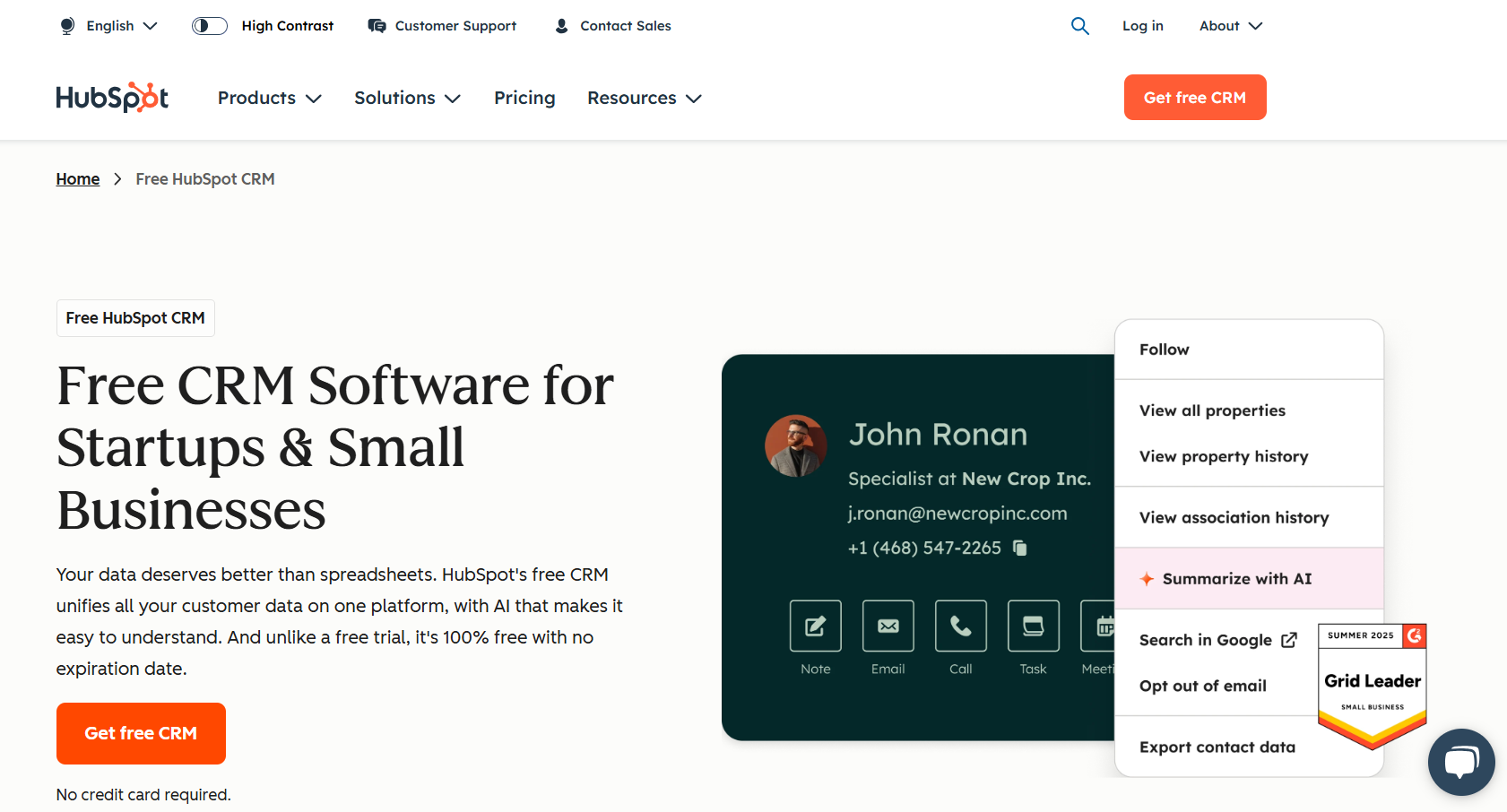 3. HubSpot CRM