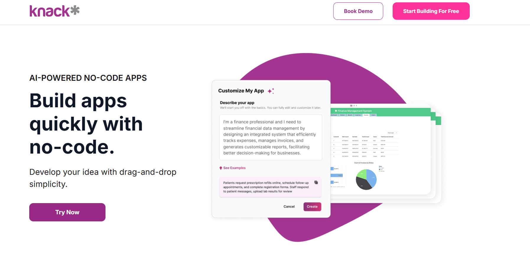 2. Knack : Software for small business
