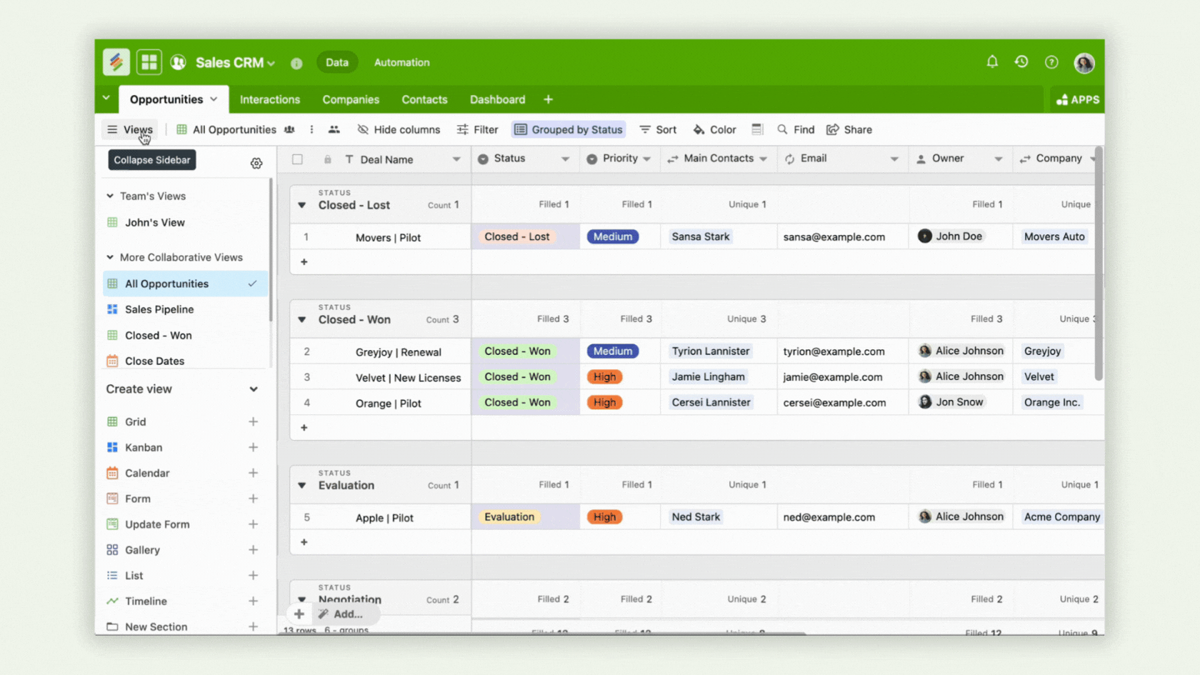Design Your Database Dashboard