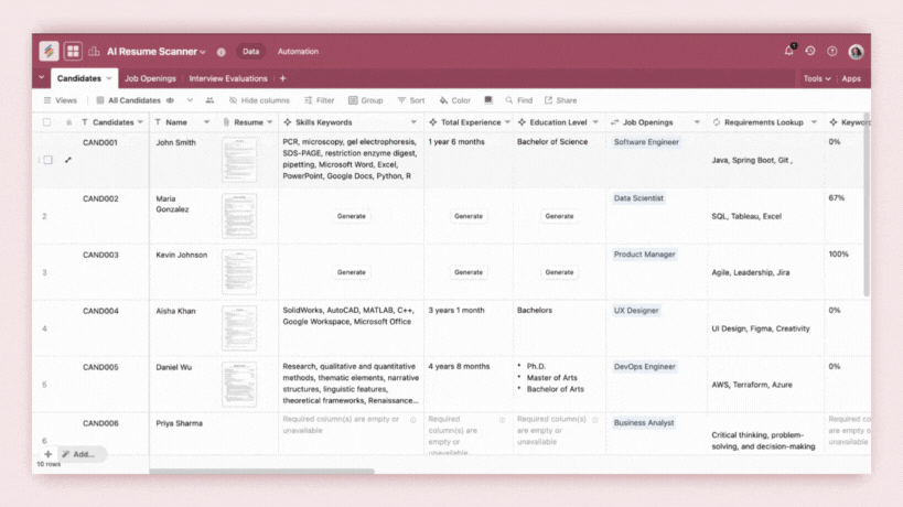 Stackby AI Document Analysis