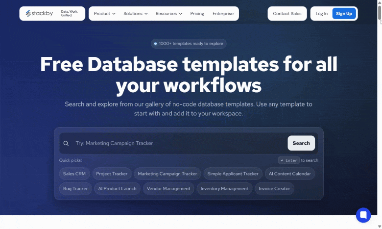 AI powered Template Gallery