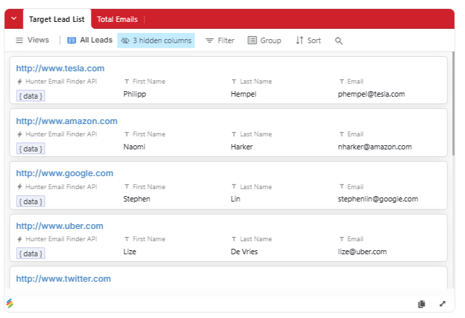 B2B Lead Generation Template Stackby