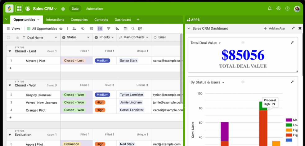 Stackby collaborative platform