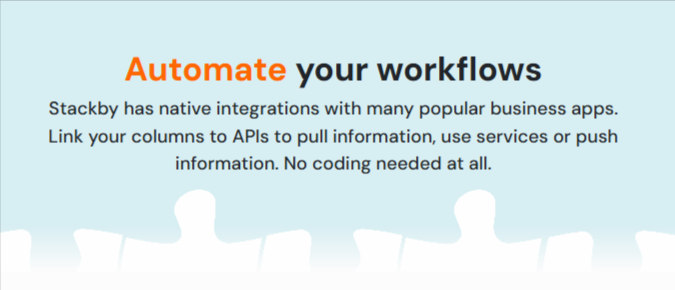 Automate your workflows Stackby