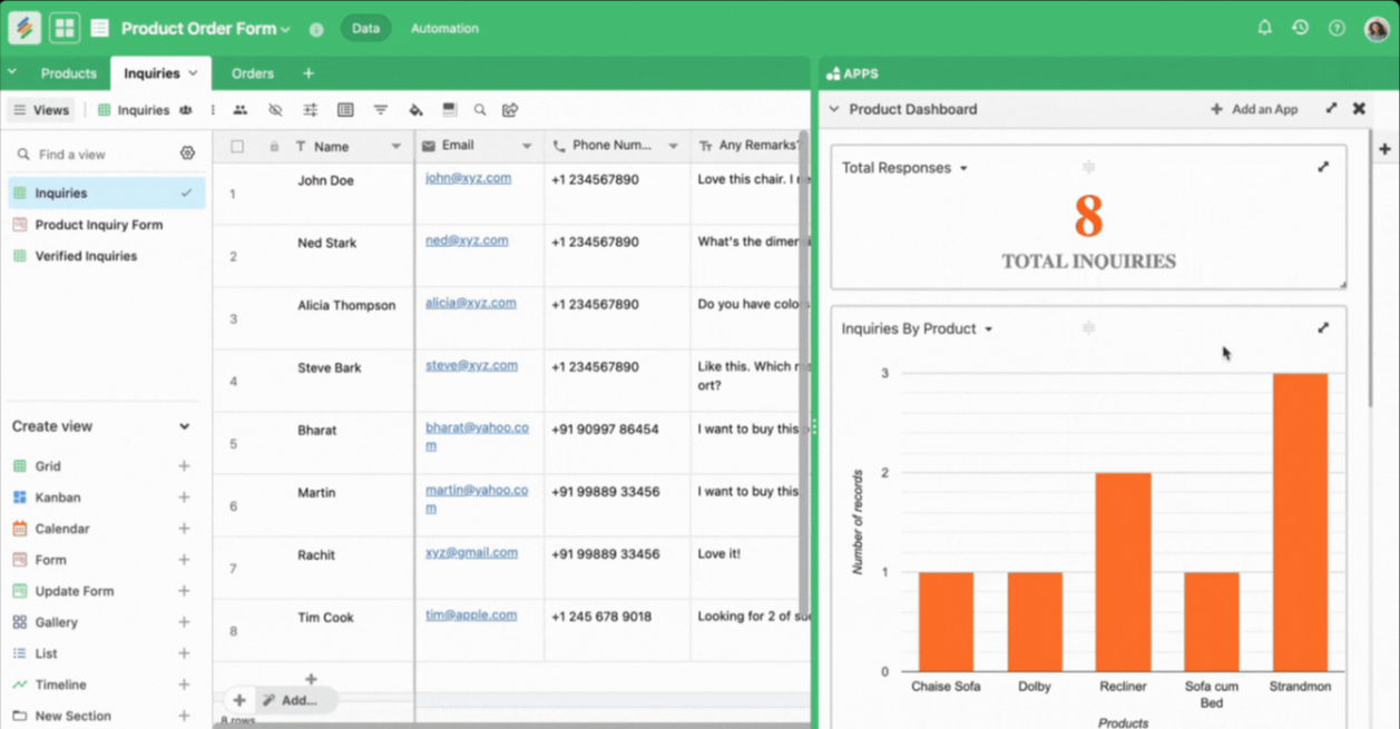 Stackby's Form Builder