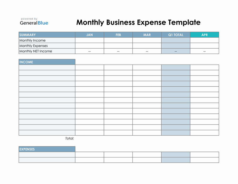 Free Excel Spreadsheet for Business Expenses (2024) Stackby