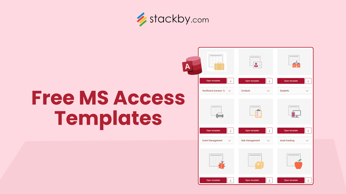12 Free Microsoft Access Templates (And Why Stackby Is a Better Alternative)