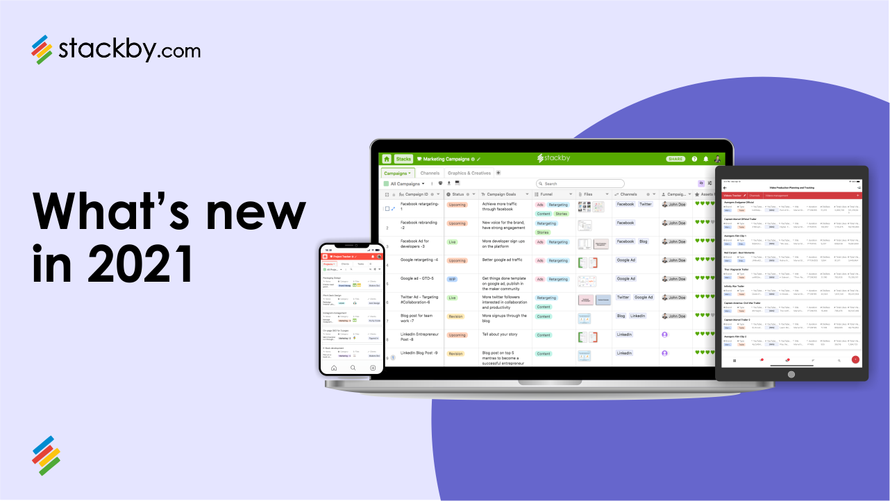 Stackby Year in Review: How Stackby Changed in 2021