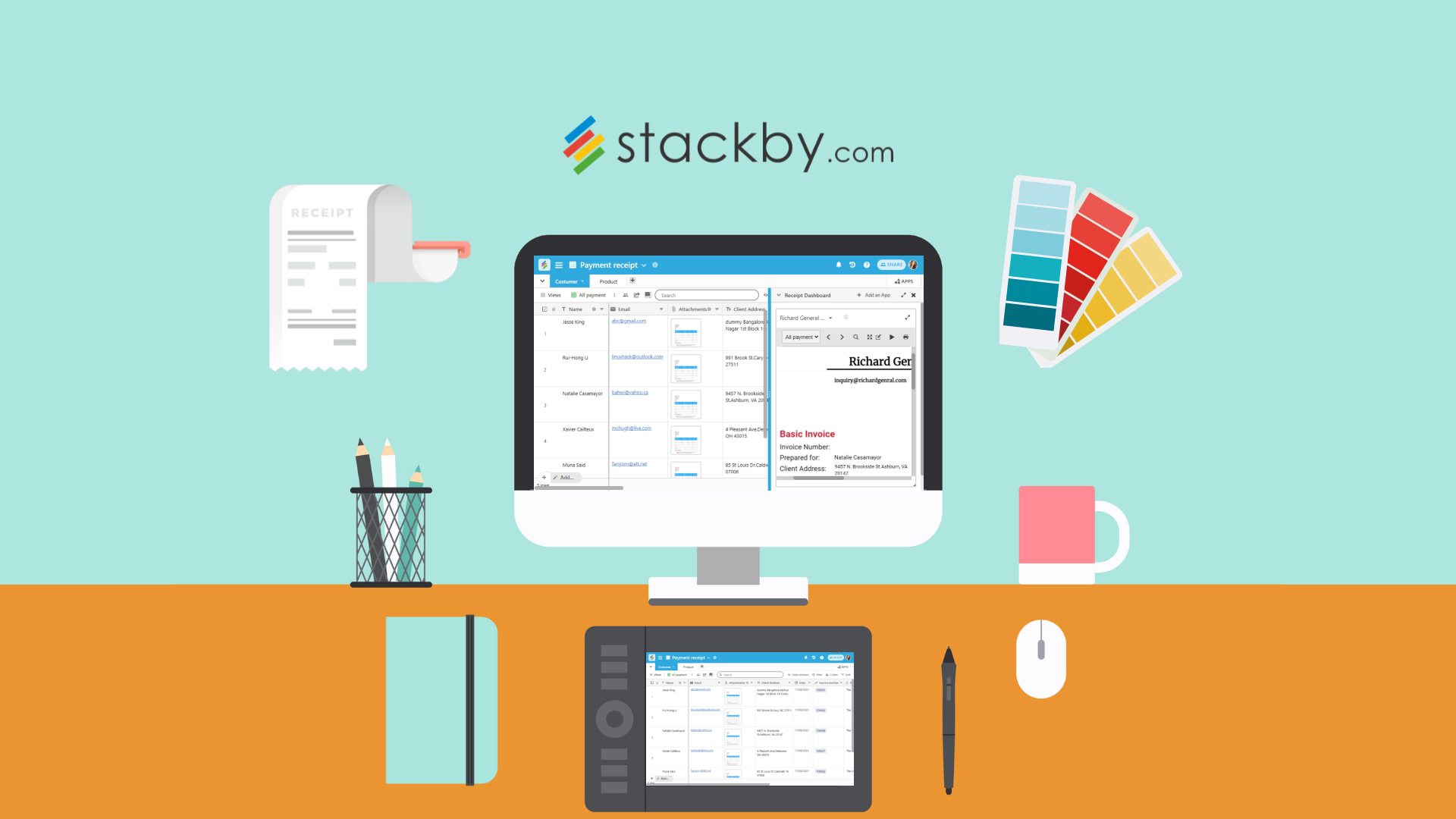 Free Custom Receipt Templates & Examples | Stackby Blog