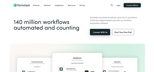 Formstack for Data Entry Software