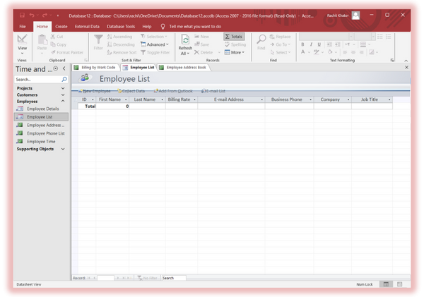 Access Worksheet Template Free Microsoft Access Templates & Databases | Stackby