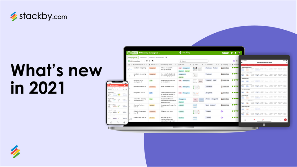 Stackby Year in Review: How Stackby Changed in 2021